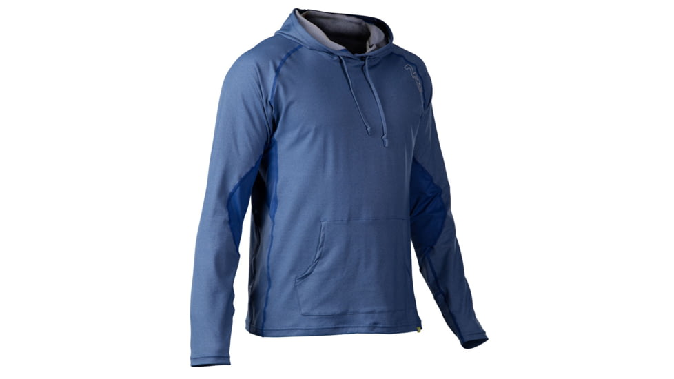 NRS H2Core Lightweight Hoodie-Nautical Blue Heather-Large