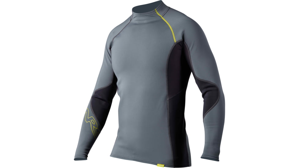 NRS HydroSkin 0.5 Long-Sleeve Shirt - Men's-Ash Grey-Large