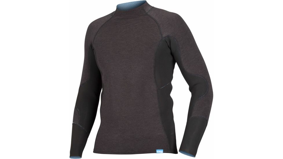 NRS HydroSkin 1.5 Shirt - Men's-Charcoal Heather-Medium