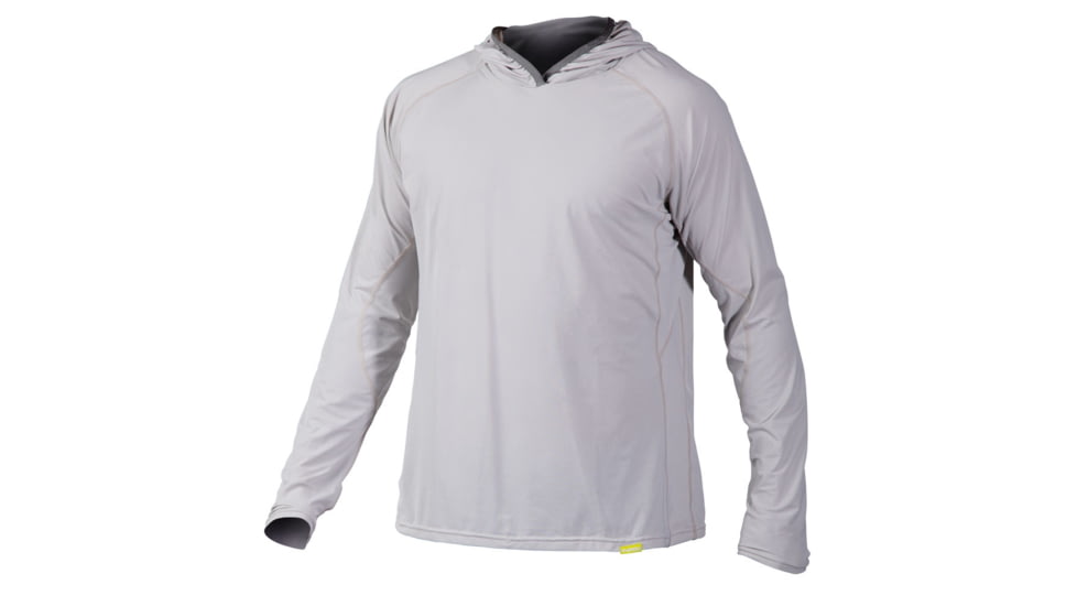 NRS Men's H2Core Silkweight Hoodie-Ice Gray Heather-Large