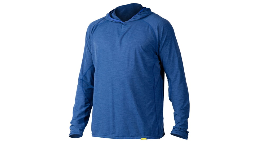 NRS Men's H2Core Silkweight Hoodie-Nautical Blue Heather-Medium