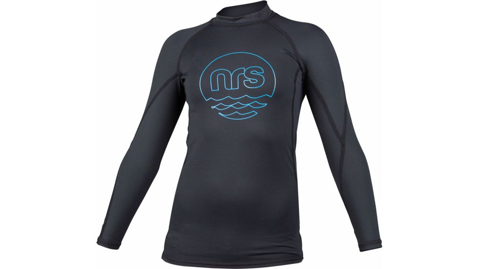 NRS Rashguard Long-Sleeve Shirt - Kid's-Black-Medium