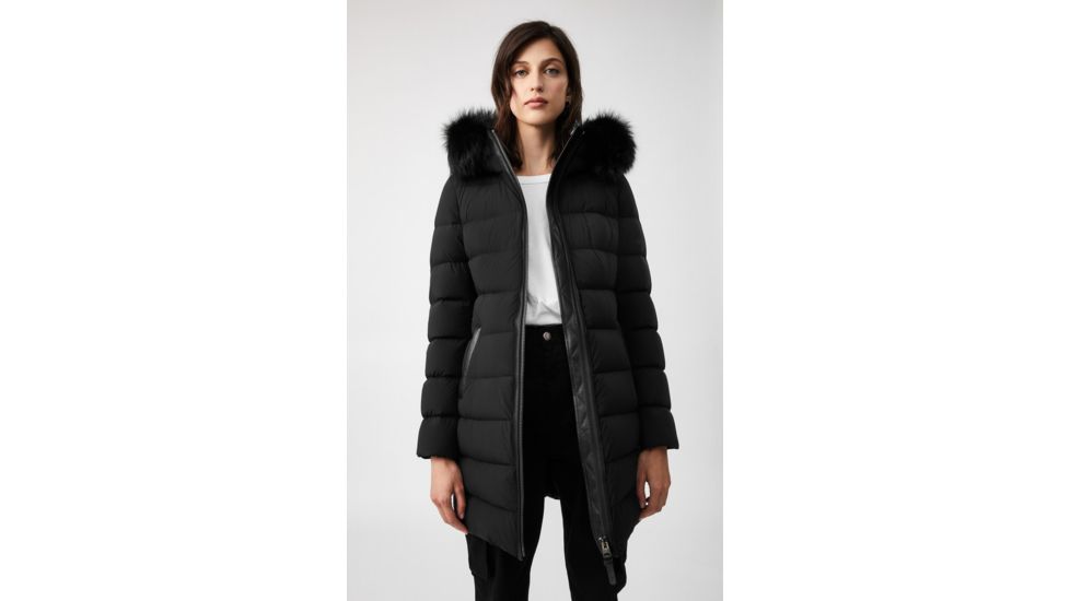 Mackage Calla Down Coat - Womens, Black / Silverfox Fur, Medium, Calla-X-Black-M