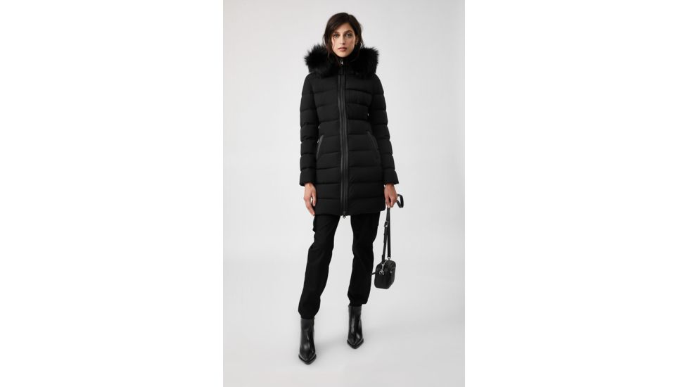 Mackage Calla Down Coat - Womens, Black / Silverfox Fur, Medium, Calla-X-Black-M