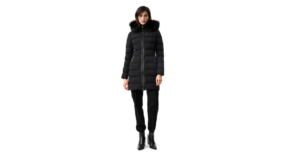 Mackage Calla Down Coat - Womens, Black / Silverfox Fur, Medium, Calla-X-Black-M
