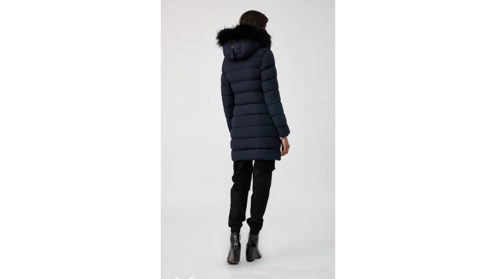 Mackage Calla Down Coat - Womens, Navy / Silverfox dyed to blue, Medium, Calla-X-Navy-M
