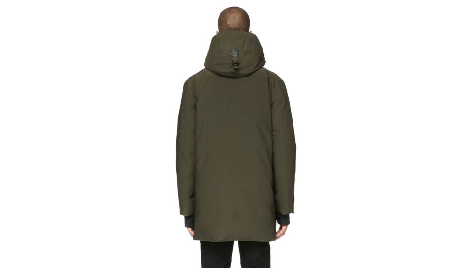 Mackage Chano Hip Length Powder Touch Down Coat - Men's, Army, 44, CHANO-ARMY-44