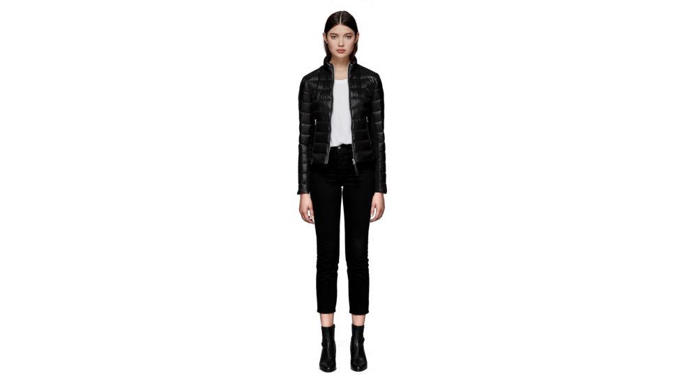 Mackage Cindee Quilted Lightweight Down Jacket With Zippered Pockets - Womens, Black, Medium, CINDEE-BLACK-M