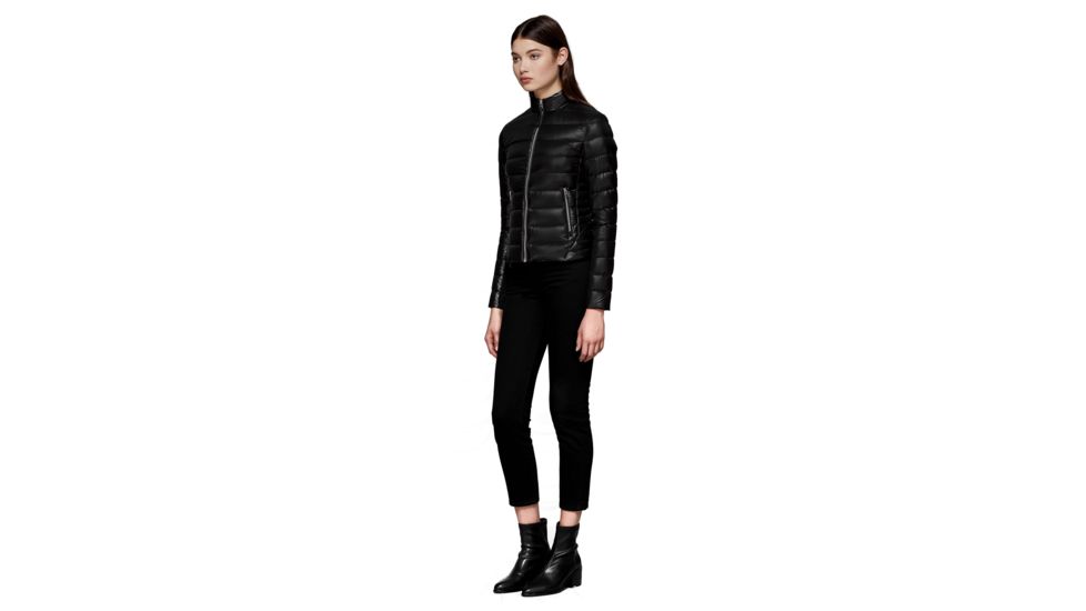 Mackage Cindee Quilted Lightweight Down Jacket With Zippered Pockets - Womens, Black, Medium, CINDEE-BLACK-M