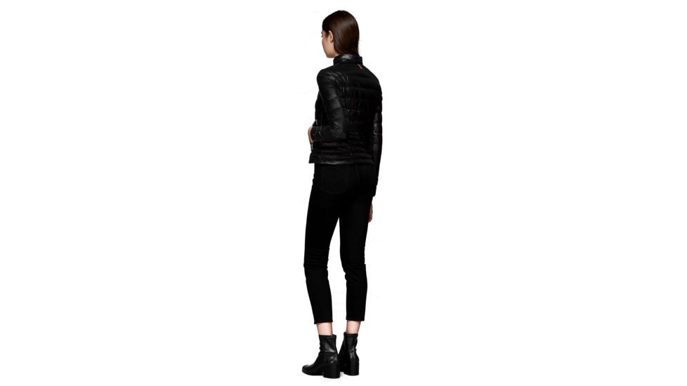 Mackage Cindee Quilted Lightweight Down Jacket With Zippered Pockets - Womens, Black, Medium, CINDEE-BLACK-M