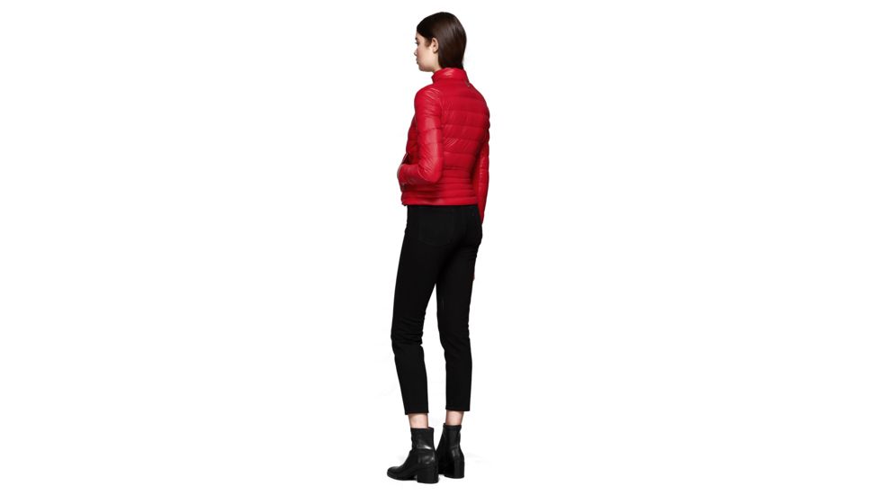 Mackage Cindee Quilted Lightweight Down Jacket With Zippered Pockets - Womens, Red, Extra Small, CINDEE-RED-XS