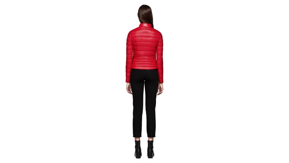 Mackage Cindee Quilted Lightweight Down Jacket With Zippered Pockets - Womens, Red, Extra Small, CINDEE-RED-XS