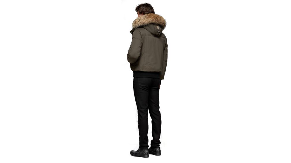 Mackage Dixon Hip Length Winter Down Parka With Fur - Men's, Army, 36, DIXON-ARMY-36