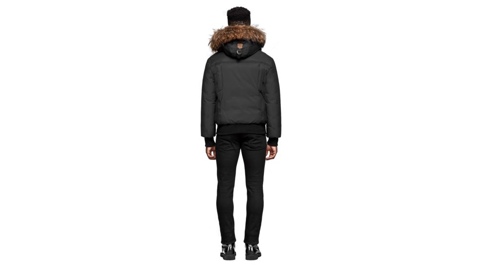 Mackage Dixon Hip Length Winter Down Parka With Fur - Men's, Black, 38, DIXON-BLACK-38