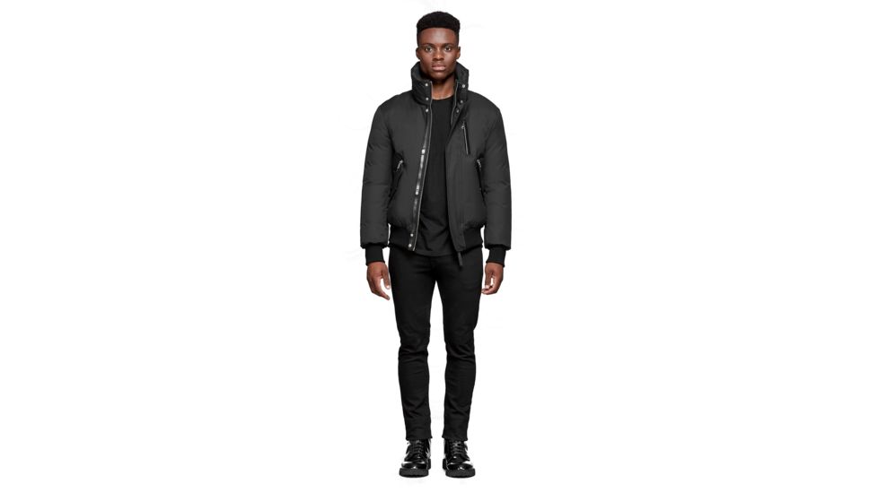 Mackage Dixon Hip Length Winter Down Parka With Fur - Men's, Black, 38, DIXON-BLACK-38