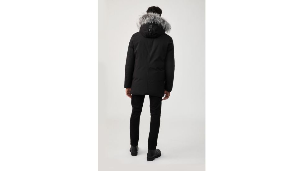 Mackage Edward Down Parka - Mens, Black / Silverfox Fur, 36, Edward-XR-Bl/Silv-36