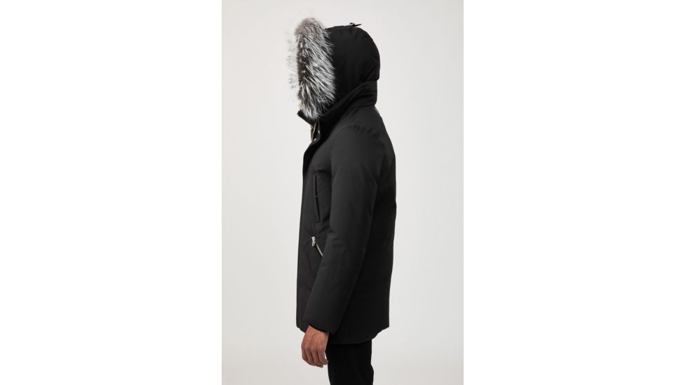 Mackage Edward Down Parka - Mens, Black / Silverfox Fur, 36, Edward-XR-Bl/Silv-36