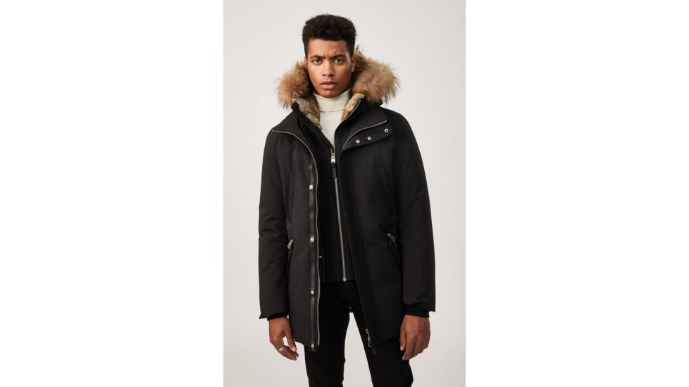 Mackage Edward Down Parka w/Removable Fur - Mens, Black, 44, Edward-R-Black-44
