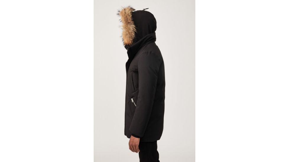 Mackage Edward Down Parka w/Removable Fur - Mens, Black, 44, Edward-R-Black-44