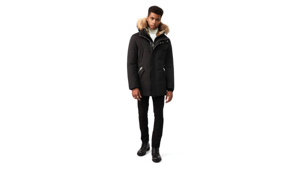 Mackage Edward Down Parka w/Removable Fur - Mens, Black, 44, Edward-R-Black-44