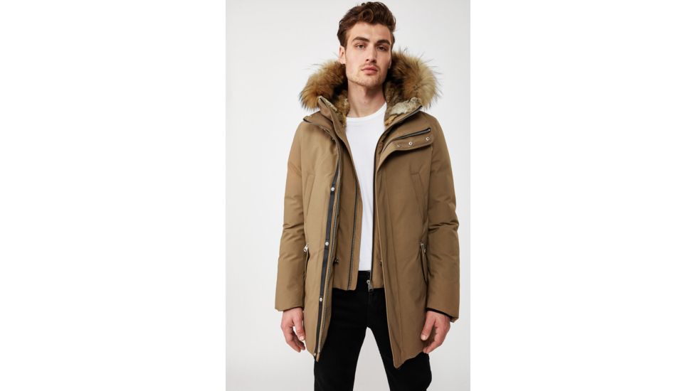 Mackage Edward Down Parka w/Removable Fur - Mens, Sand, 44, Edward-R-Sand-44