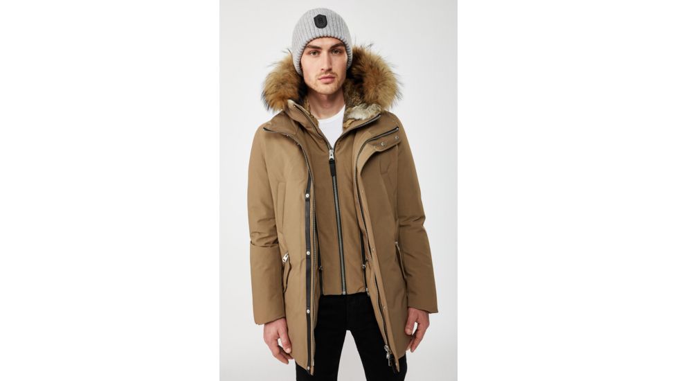 Mackage Edward Down Parka w/Removable Fur - Mens, Sand, 44, Edward-R-Sand-44