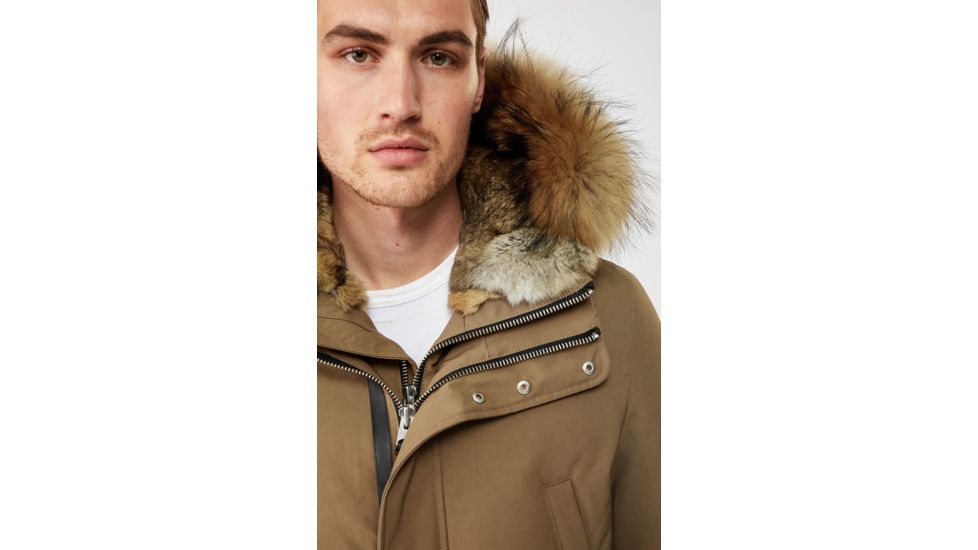 Mackage Edward Down Parka w/Removable Fur - Mens, Sand, 44, Edward-R-Sand-44