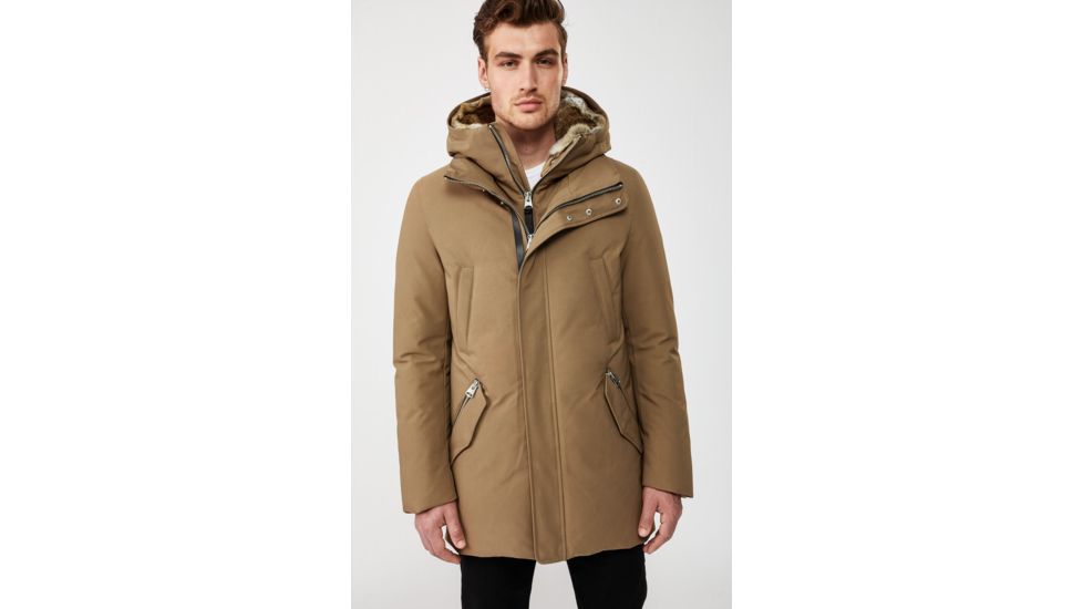 Mackage Edward Down Parka w/Removable Fur - Mens, Sand, 44, Edward-R-Sand-44