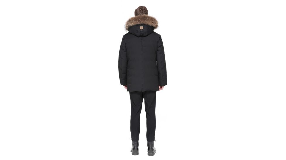 Mackage Edward Hip Length Down Winter Parka With Fur - Men's, Black, 3XL, EDWARD-BLACK-46