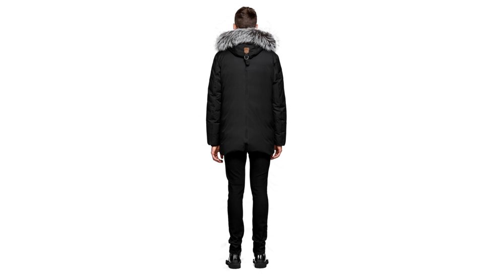 Mackage Edward-X Hip Length Down Winter Parka With Fur - Mens, Black, 46, EDWARD-X-BLACK-46