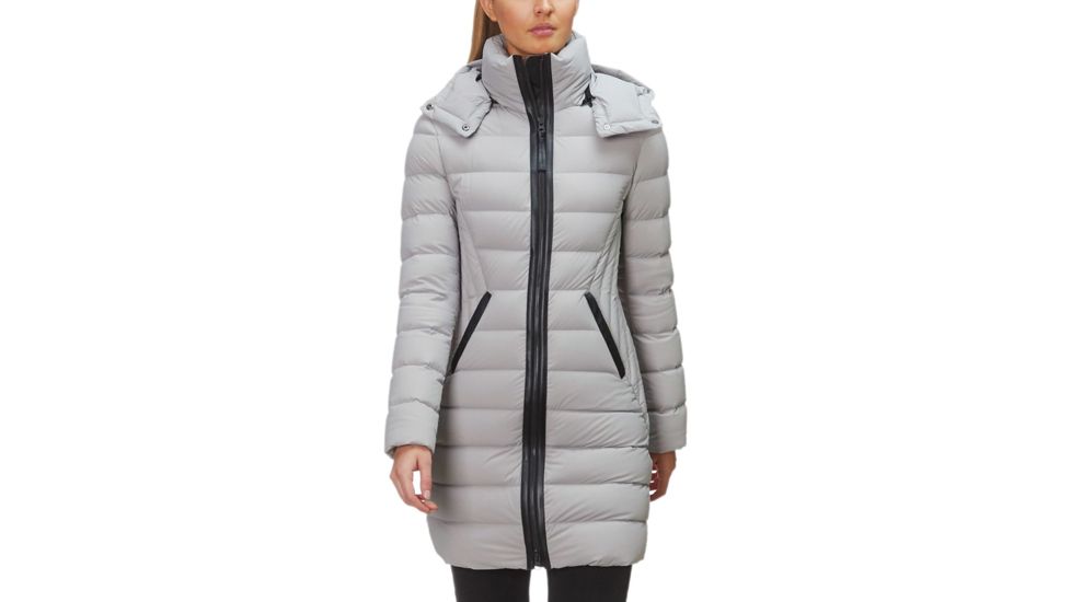 Mackage Farren Lightweight Down Coat With Removable Hood, Mineral, S, FARREN-MINERAL-S
