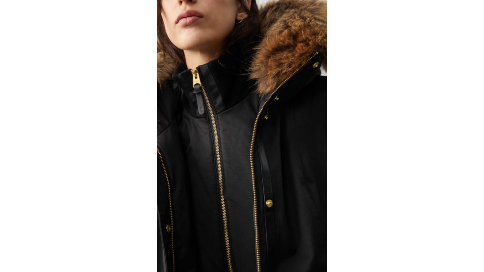Mackage Harlowe Down Coat - Womens, Black / Natural Fur, Extra Small, Harlowe-R-Black-XS