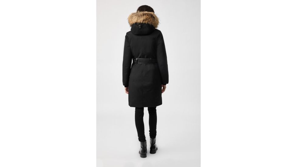 Mackage Harlowe Down Coat - Womens, Black / Natural Fur, Extra Small, Harlowe-R-Black-XS