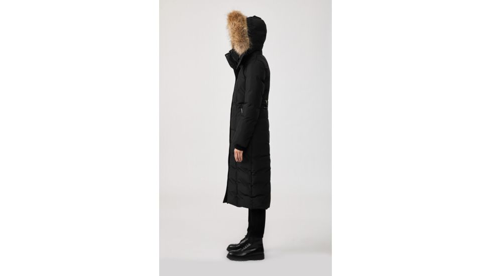 Mackage Jada Maxi Down Coat - Womens, Black / Natural Fur, Extra Small, Jada-R-Black-XS