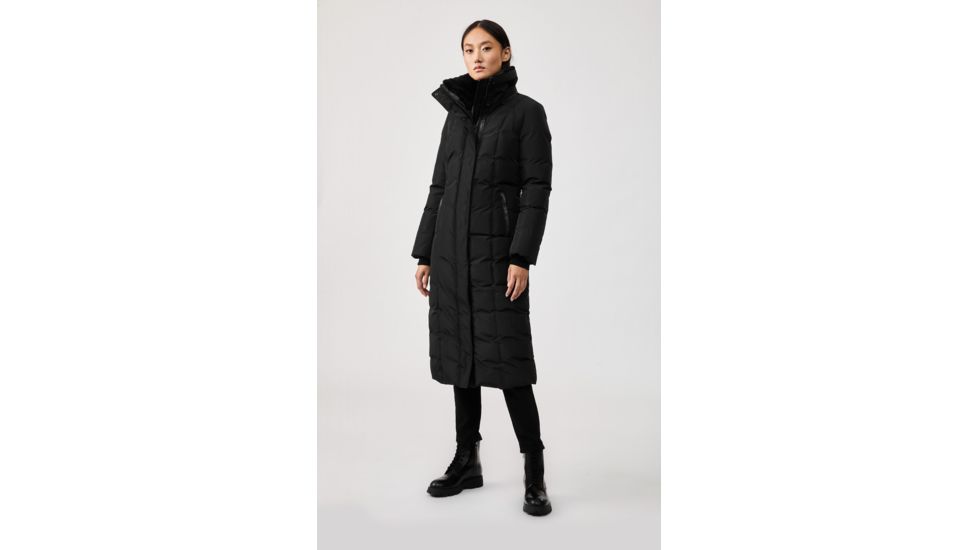 Mackage Jada Maxi Down Coat - Womens, Black / Natural Fur, Extra Small, Jada-R-Black-XS