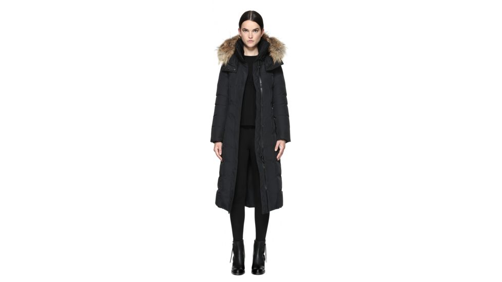 Mackage Jada Maxi Length Winter Down Coat With Sheepskin - Women's, Black, Large, JADA-BLACK-L