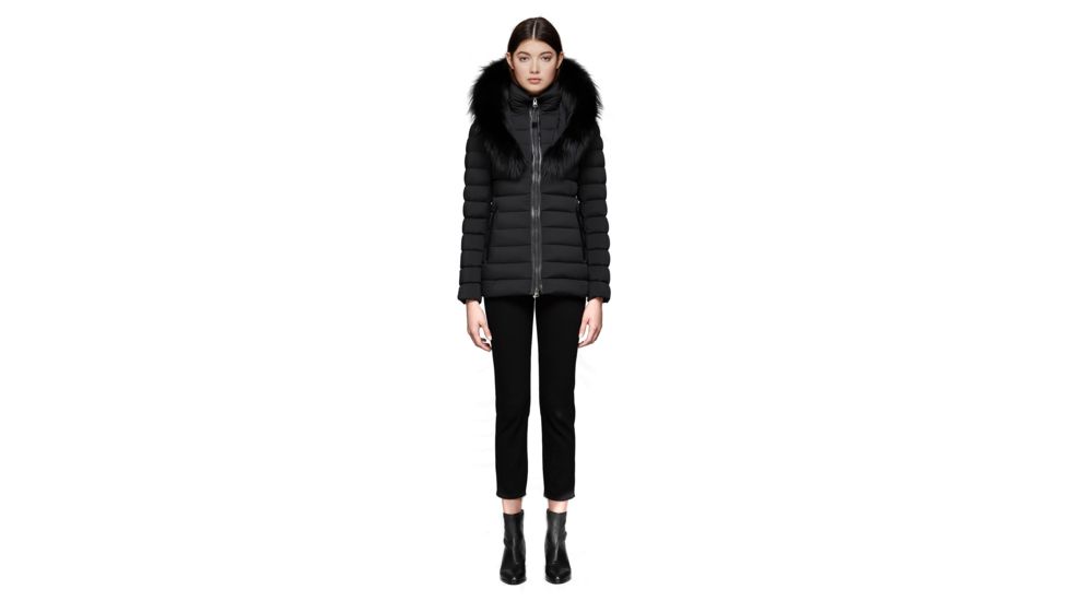 Mackage Kadaliina-X, Black-Fox Fur, S, KADALIINA-X-BLACK-FOX FUR-S