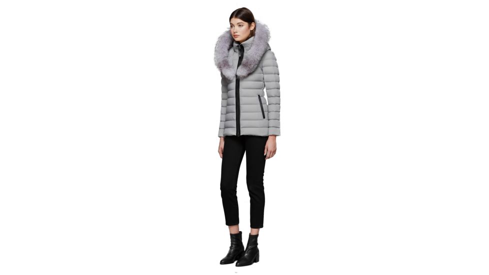 Mackage Kadalina-X Light Down Jacket With Fur Trimmed Collar - Womans, Mineral, Small, KADALIINA-X-MINERAL-S