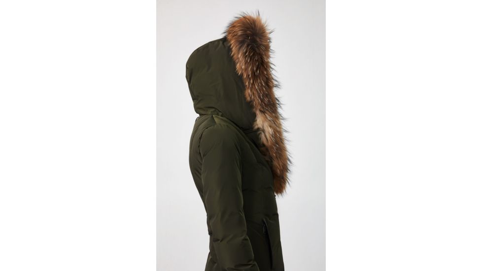 Mackage Kay Down Coat - Womens, Army / Natural Fur, Large, Kay-R-Army-L
