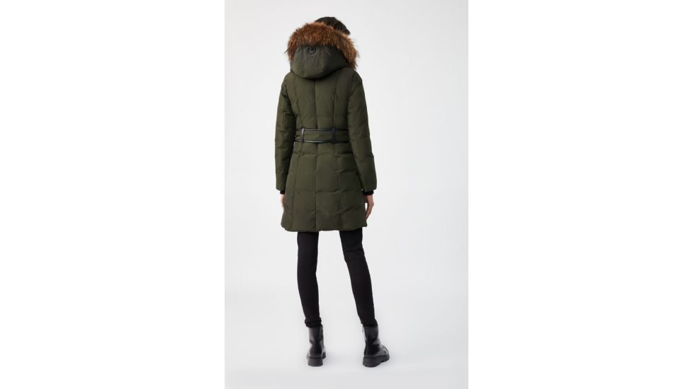 Mackage Kay Down Coat - Womens, Army / Natural Fur, Large, Kay-R-Army-L