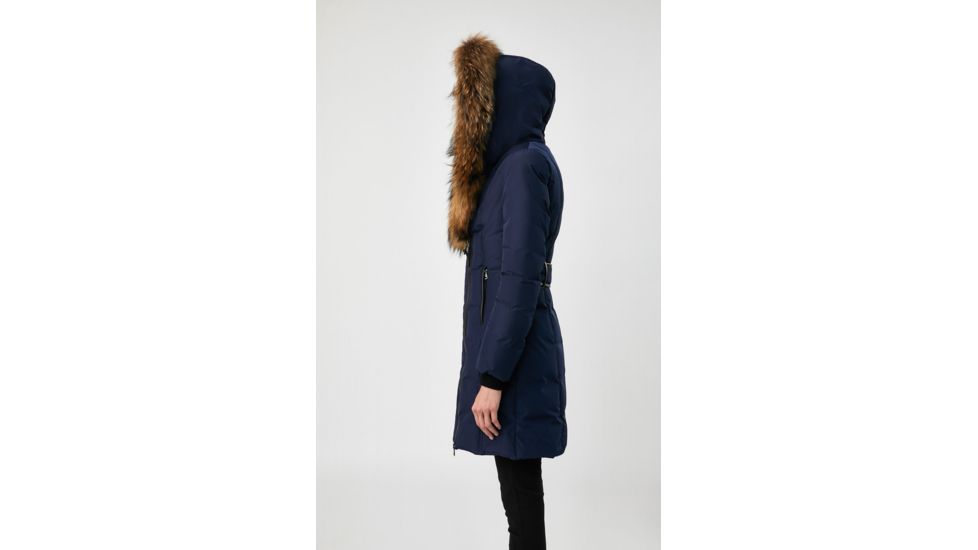 Mackage Kay Down Coat - Womens, Navy / Natural Fur, Large, Kay-R-Navy-L