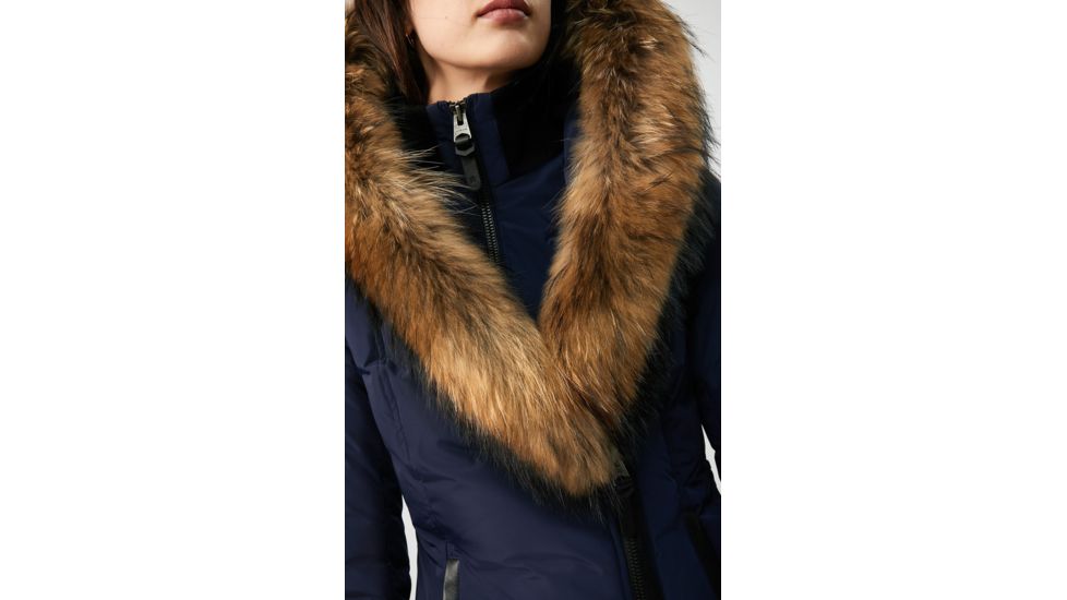 Mackage Kay Down Coat - Womens, Navy / Natural Fur, Large, Kay-R-Navy-L