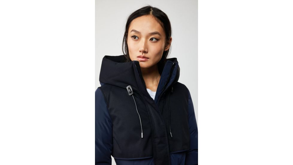 Mackage Leanne Hooded Puffer Coat - Womens, Navy, Extra Small, Leanne-Navy-XS