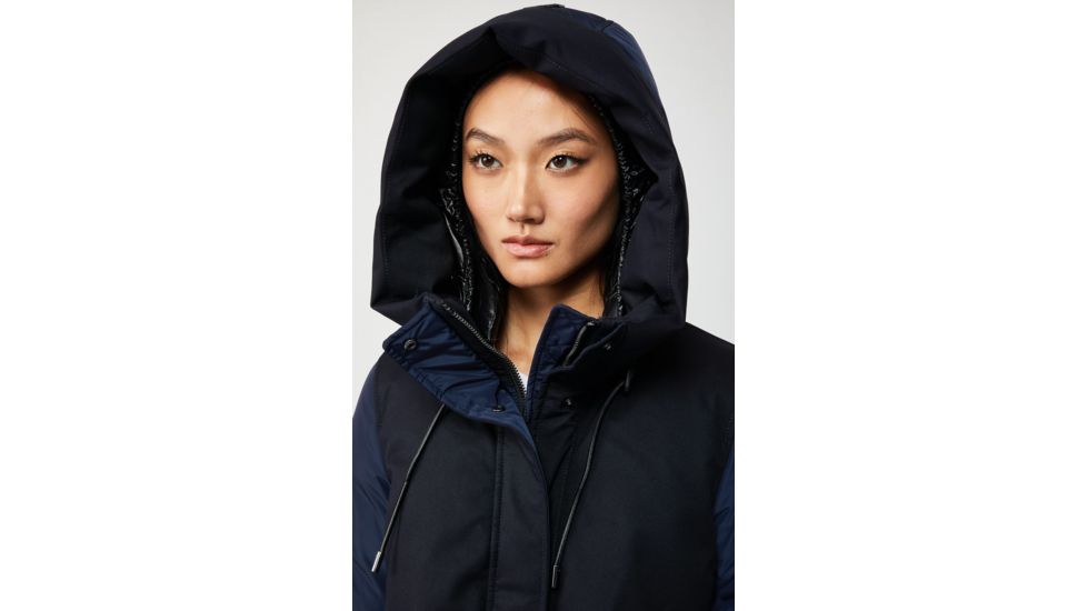 Mackage Leanne Hooded Puffer Coat - Womens, Navy, Extra Small, Leanne-Navy-XS