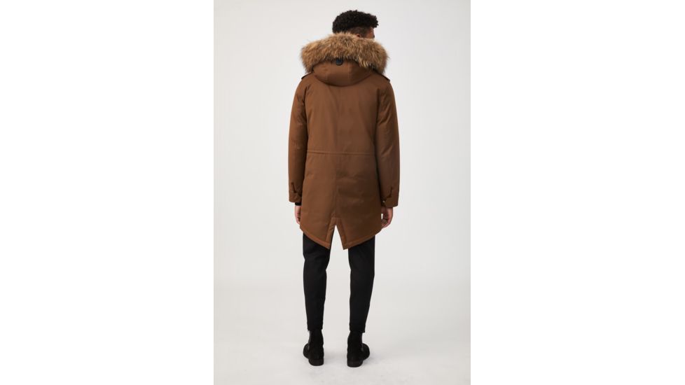 Mackage Moritz Fur-Trim Parka - Mens, Camel / Natural Fur, 40, Moritz-DR-Camel-40