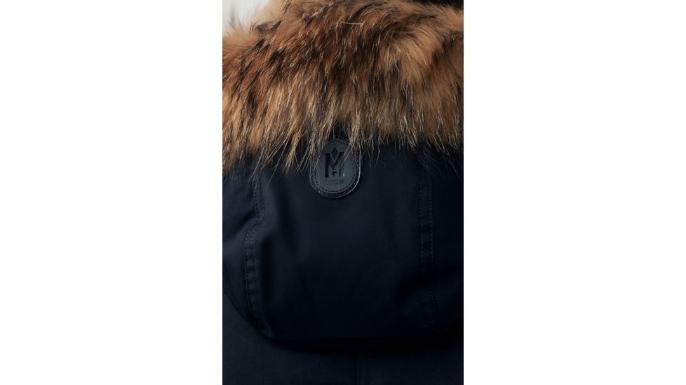 Mackage Moritz Fur-Trim Parka - Mens, Navy / Natural Fur, 44, Moritz-DR-Navy-44