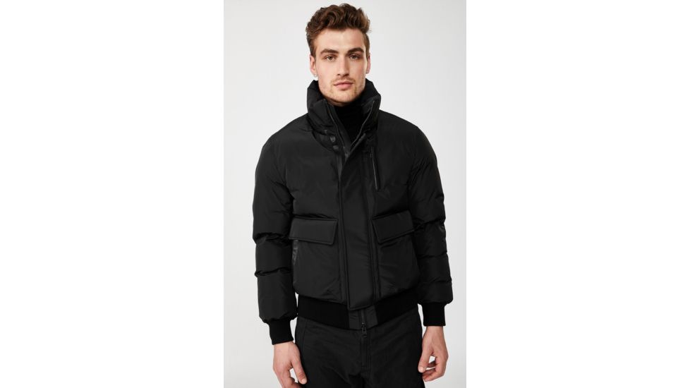 Mackage Nathan Down Bomber Jacket - Mens, Black, 36, Nathan-NF-Black-36