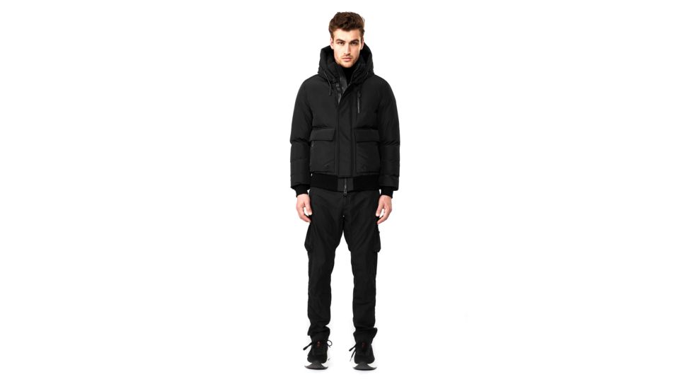 Mackage Nathan Down Bomber Jacket - Mens, Black, 36, Nathan-NF-Black-36