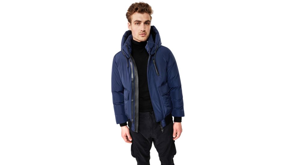 Mackage Nathan Down Bomber Jacket - Mens, Navy, 46, Nathan-NF-Navy-46