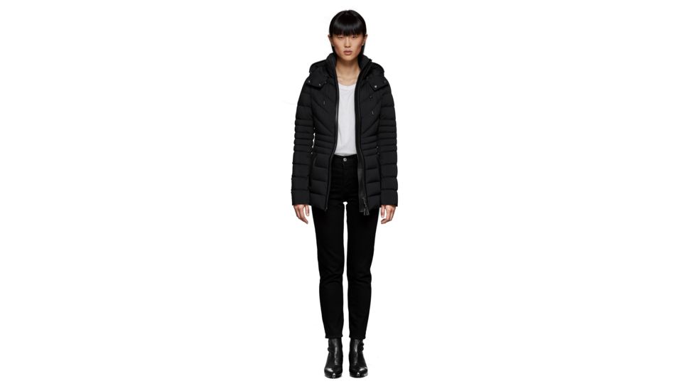 Mackage Patsy Matte Lightweight Down Coat With Hood - Womens, Black, Medium, PATSY-BLACK-M